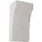 Ekena Millwork 5 1/4"W x 4"D x 10"H Clarksville Wood Vintage Decor Bracket, Chalk Dust White BKTWD05X04X10CVWH - alternate 1